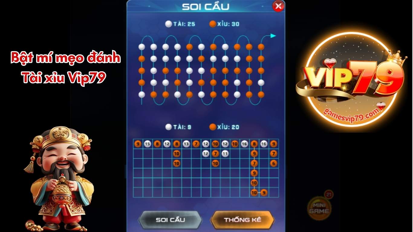 Bật mí mẹo đánh Tài xỉu Vip79 thắng lớn