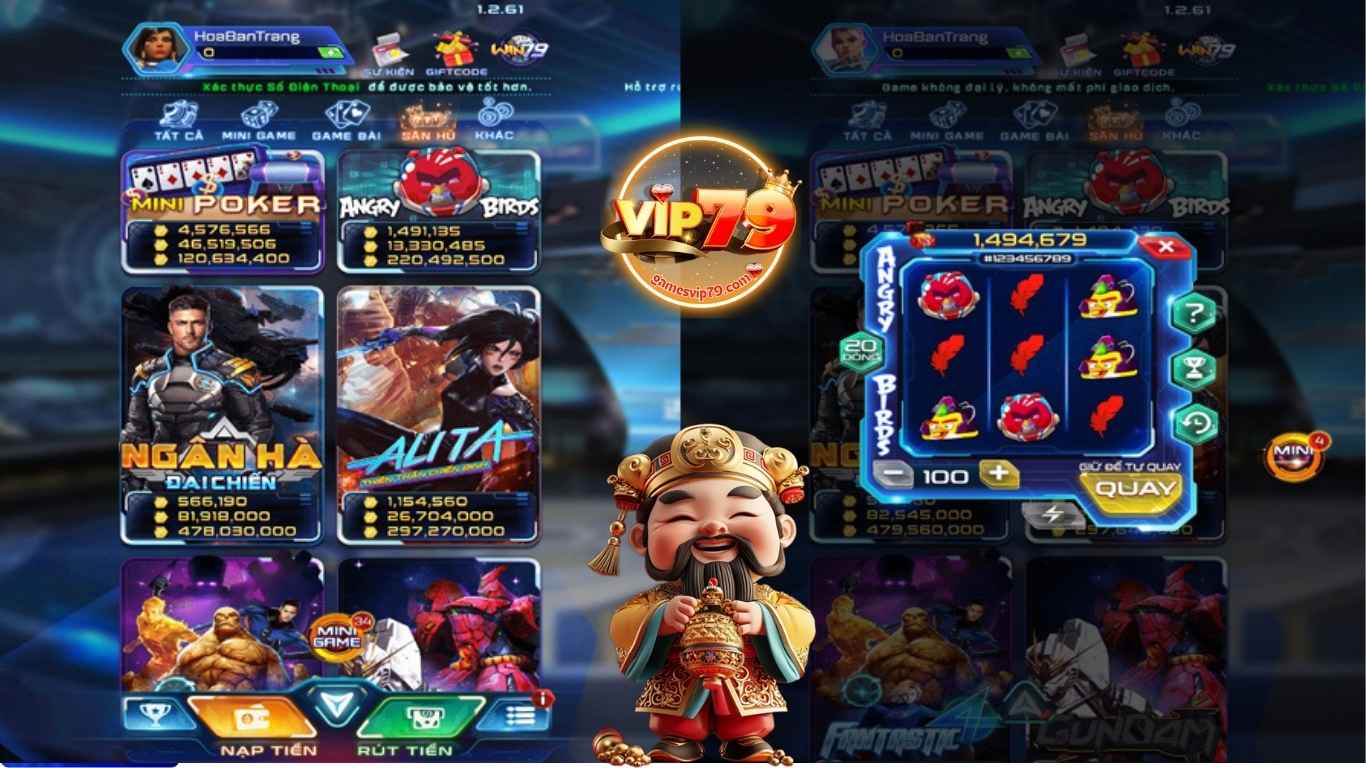 Các tựa game nổ hũ Vip79 đáng chơi nhất